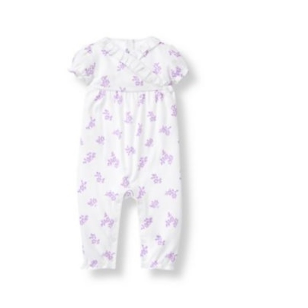 Spring Splendor Layette Kimono Romper/Bib/Socks